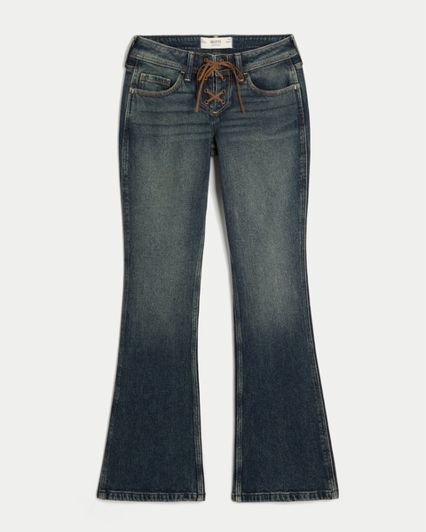 Женские джинсы Hollister Low-Rise Medium Wash Bootcut Jeans