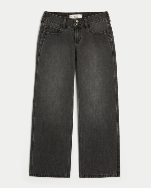 Женские джинсы Hollister Low-Rise Y2K Medium Wash Baggy Jeans