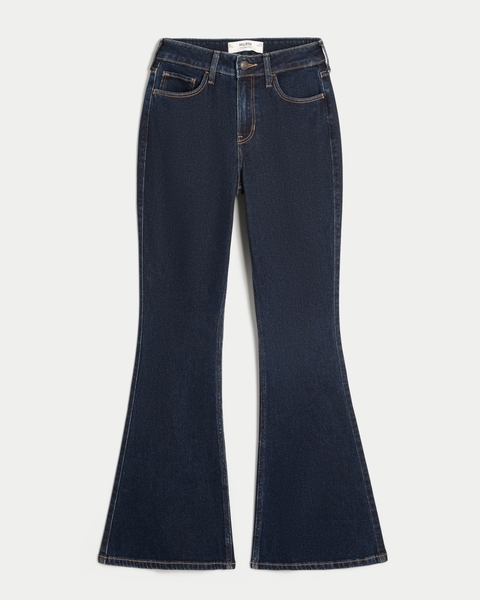Женские джинсы Hollister High-Rise Medium Wash Flare Jeans