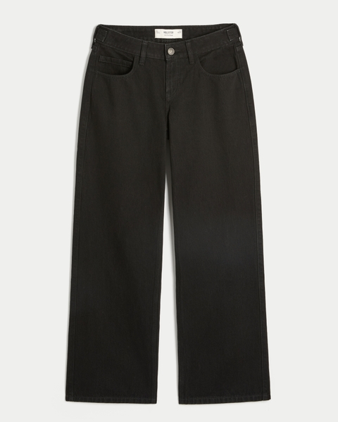 Женские джинсы Hollister Andi Adjustable Waist Low-Rise Baggy Jeans