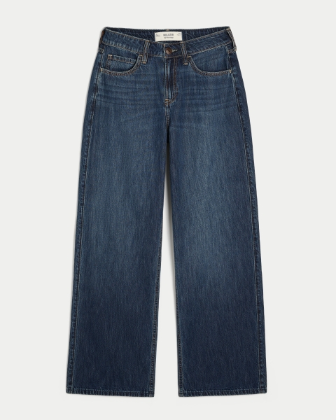 Женские джинсы Hollister High-Rise Light Wash Lightweight Baggy Jeans