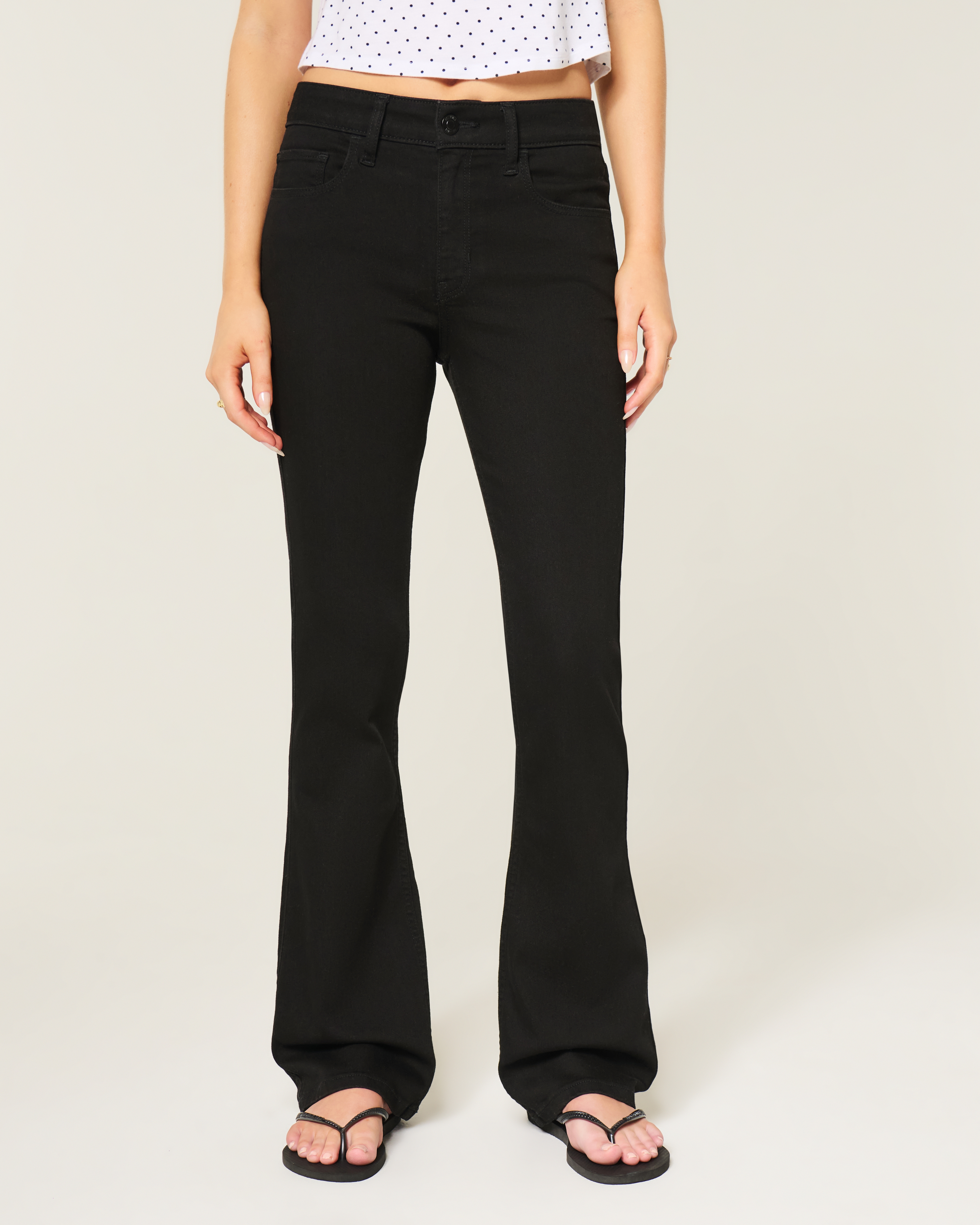 Женские джинсы Hollister High-Rise Dark Wash Bootcut Jeans — фото 3