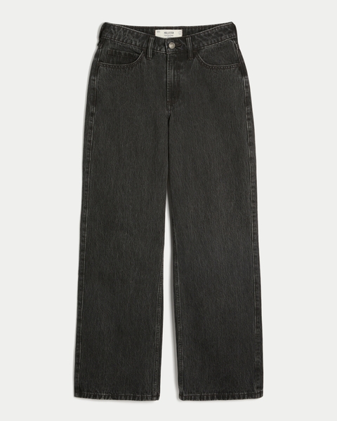 Женские джинсы Hollister Curvy High-Rise Baggy Jeans