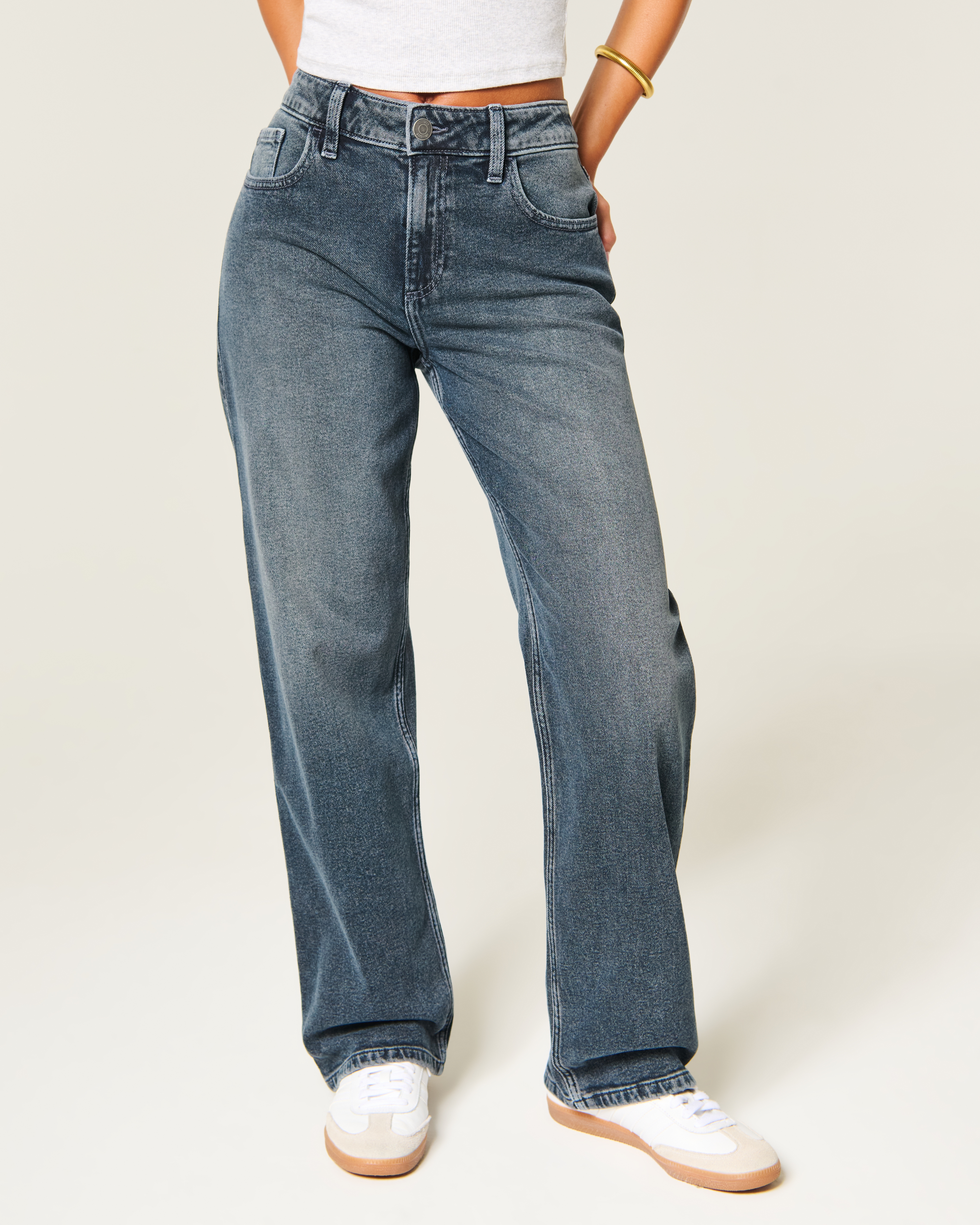 Женские джинсы Hollister High-Rise Dad Jeans — фото 3