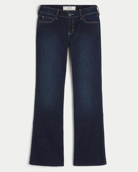 Женские джинсы Hollister Low-Rise Medium Wash Bootcut Jeans