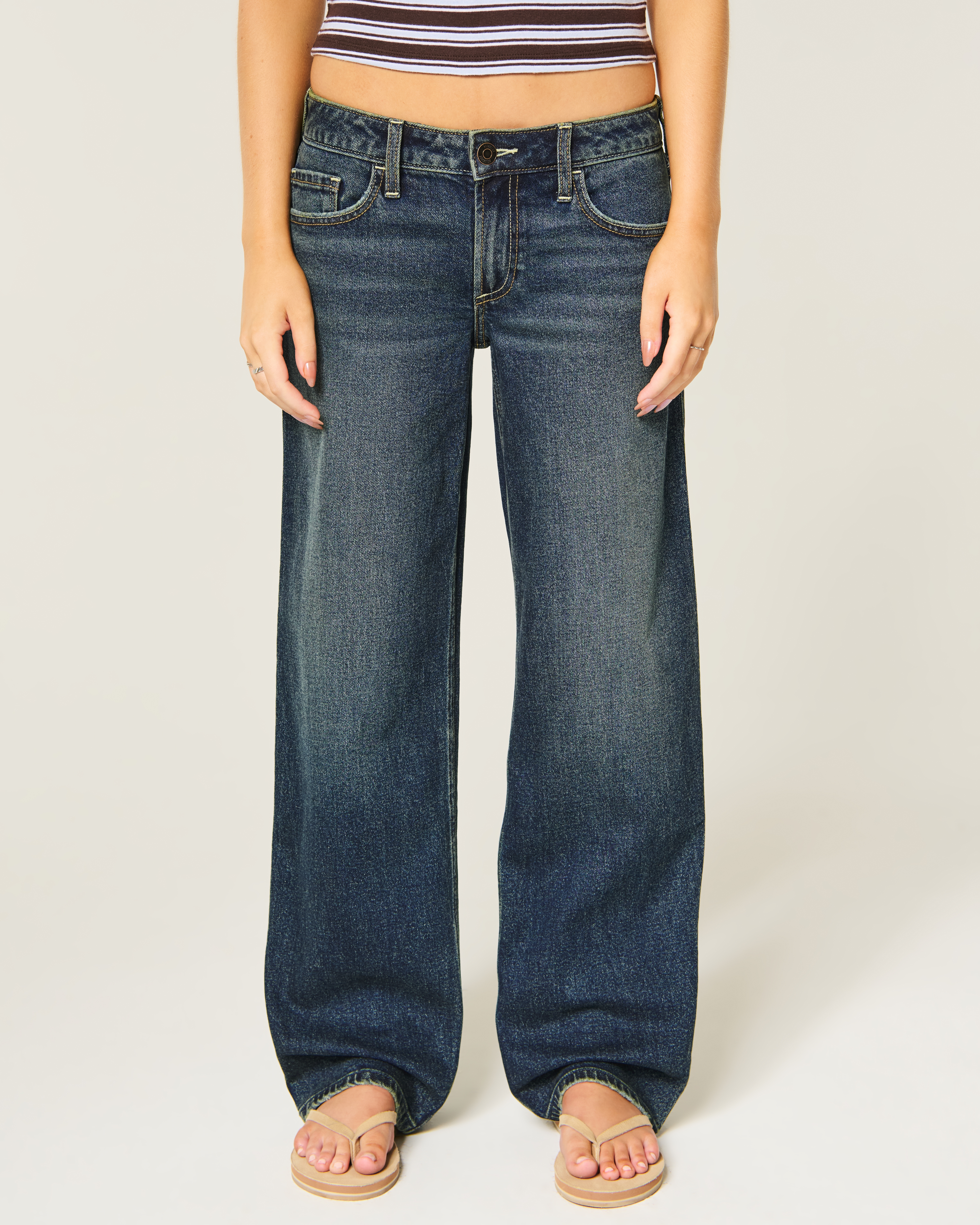 Женские джинсы Hollister Low-Rise Dad Jeans — фото 3