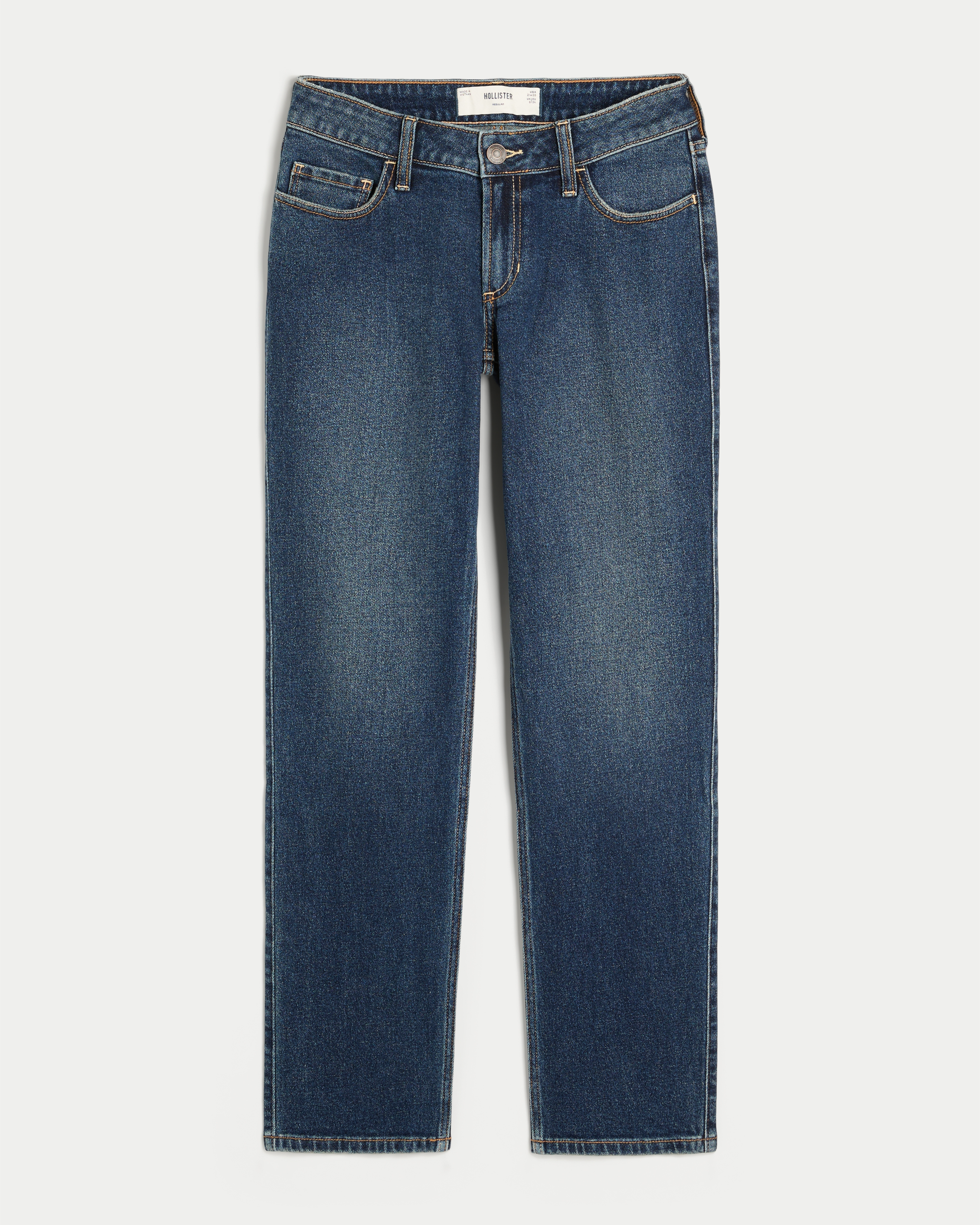 Женские джинсы Hollister Low-Rise Straight Jeans