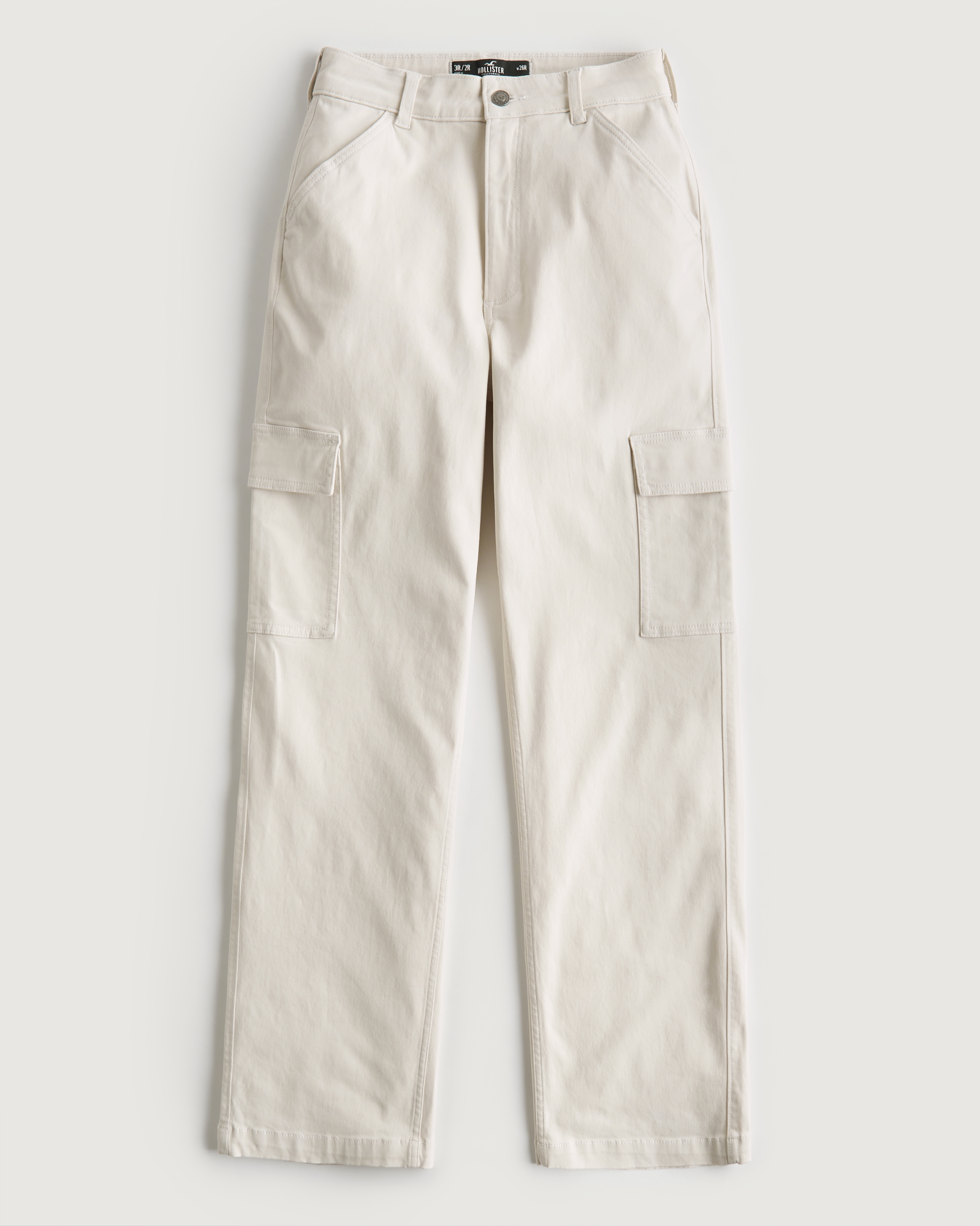 hollister ultra high rise straight utility pants