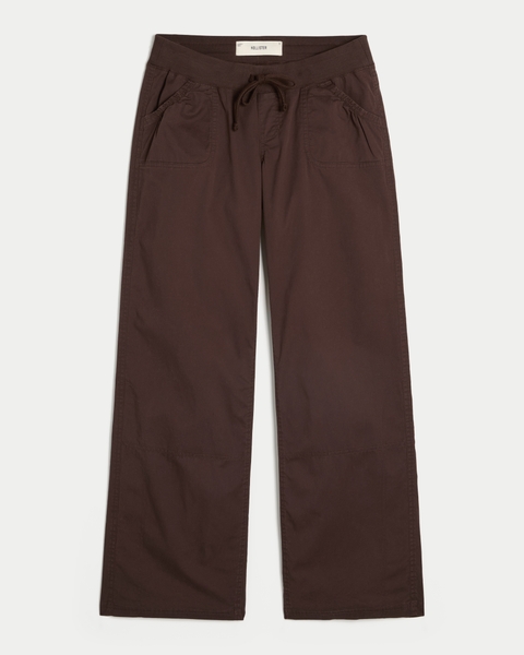 Женские брюки Hollister Remi Ultra Low-Rise Poplin Pull-On Pants