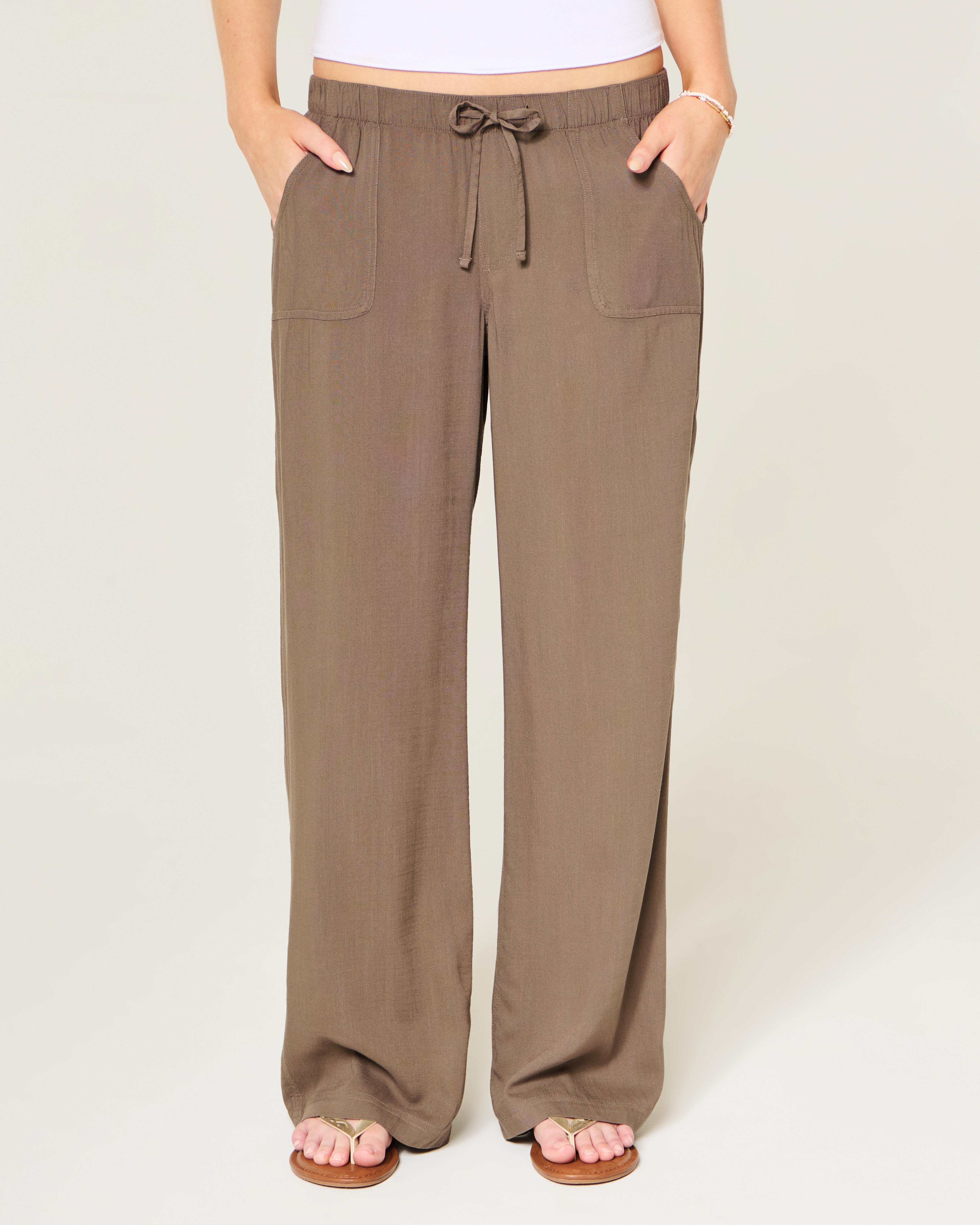 Женские брюки Hollister Pull-On Baggy Pants — фото 3