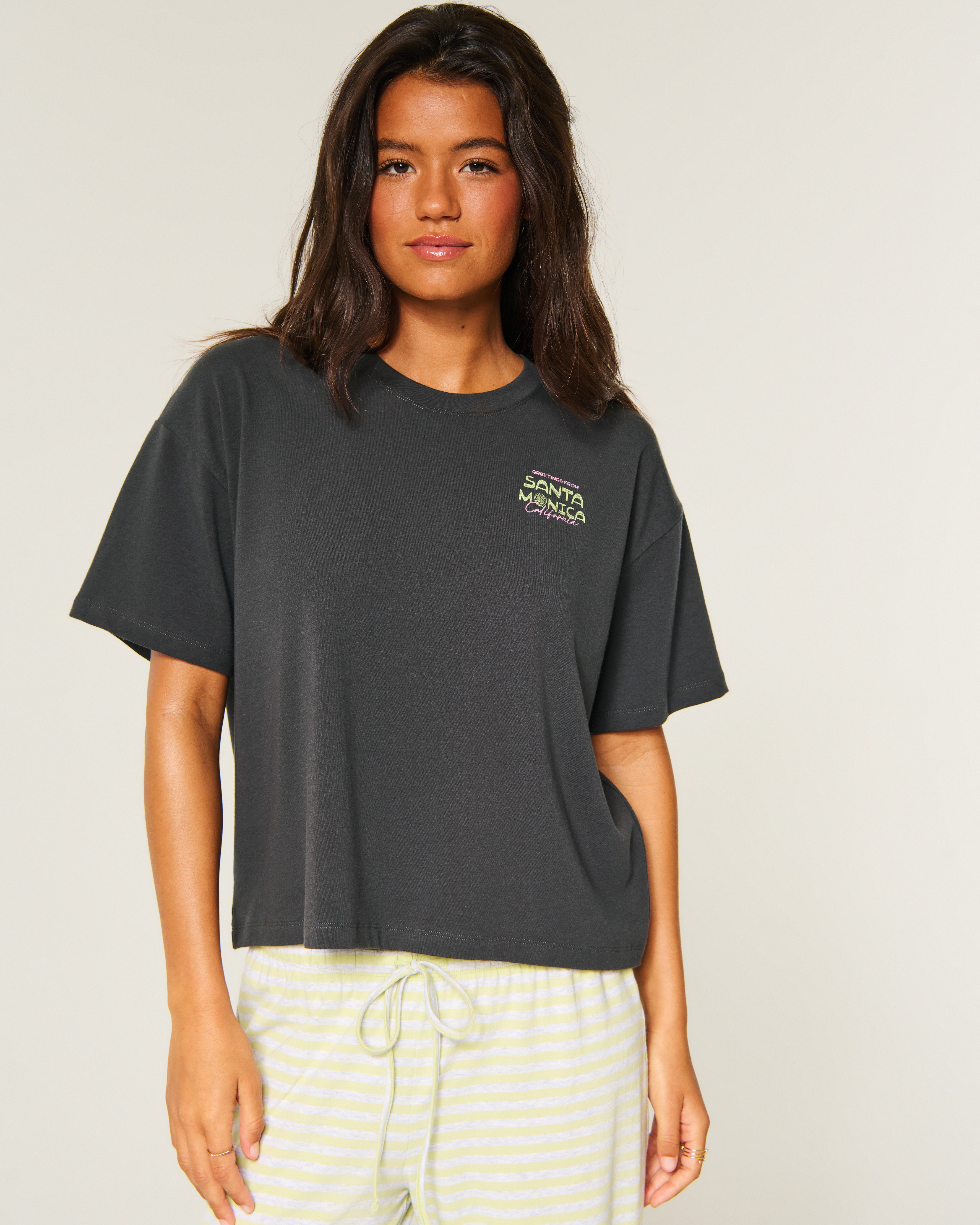 Женские футболки Hollister Easy Crew T-Shirt — фото 2