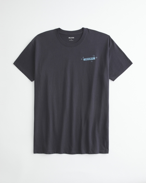 Женские футболки Hollister Oversized Freya Skye Silent Treatment Graphic Tee