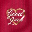 Ribbed Lunar New Year Graphic Half-Zip Top