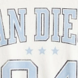 Oversized Off-the-Shoulder Varsity Graphic Tee