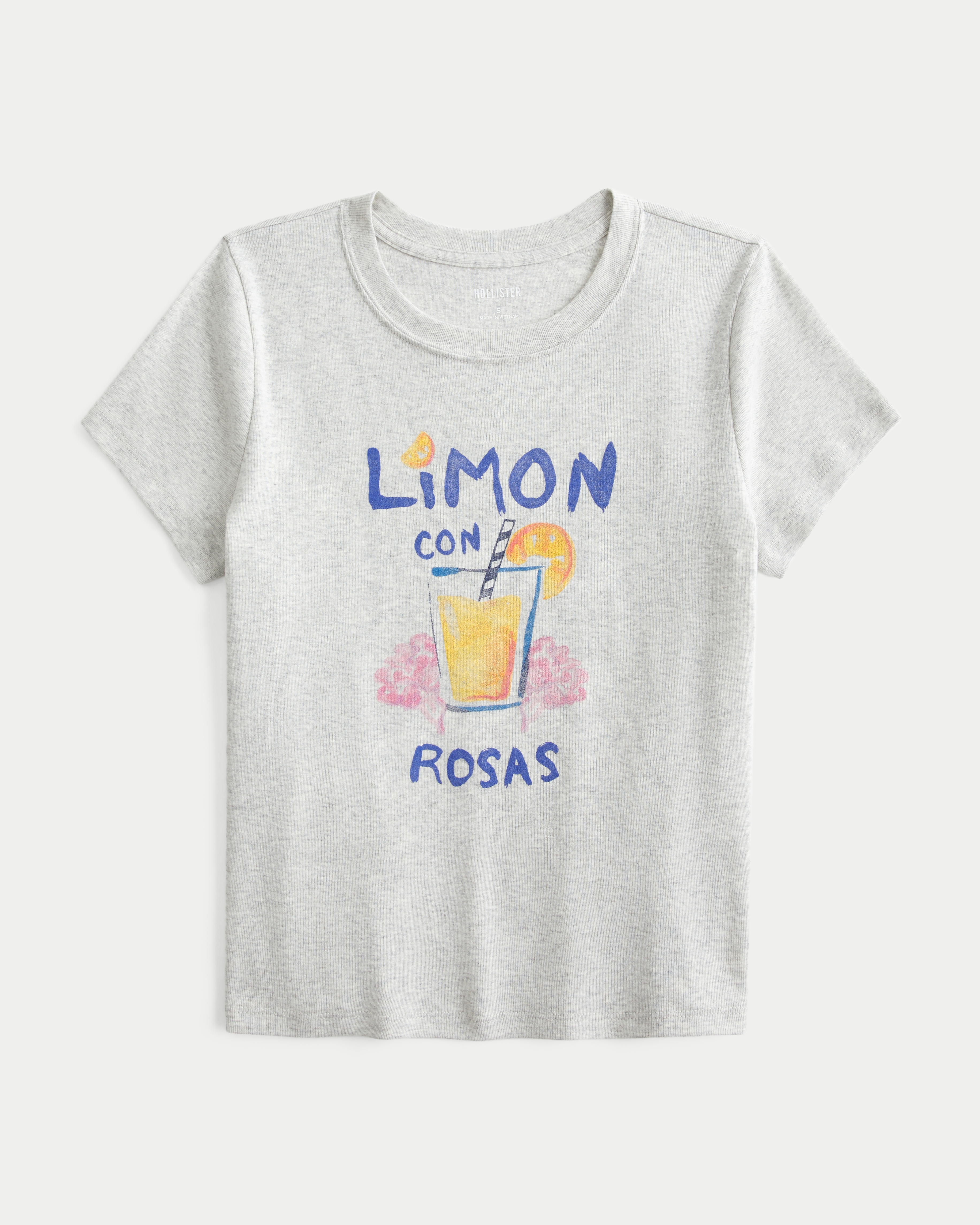 Женские футболки Hollister Cotton Fanta Graphic Baby Tee