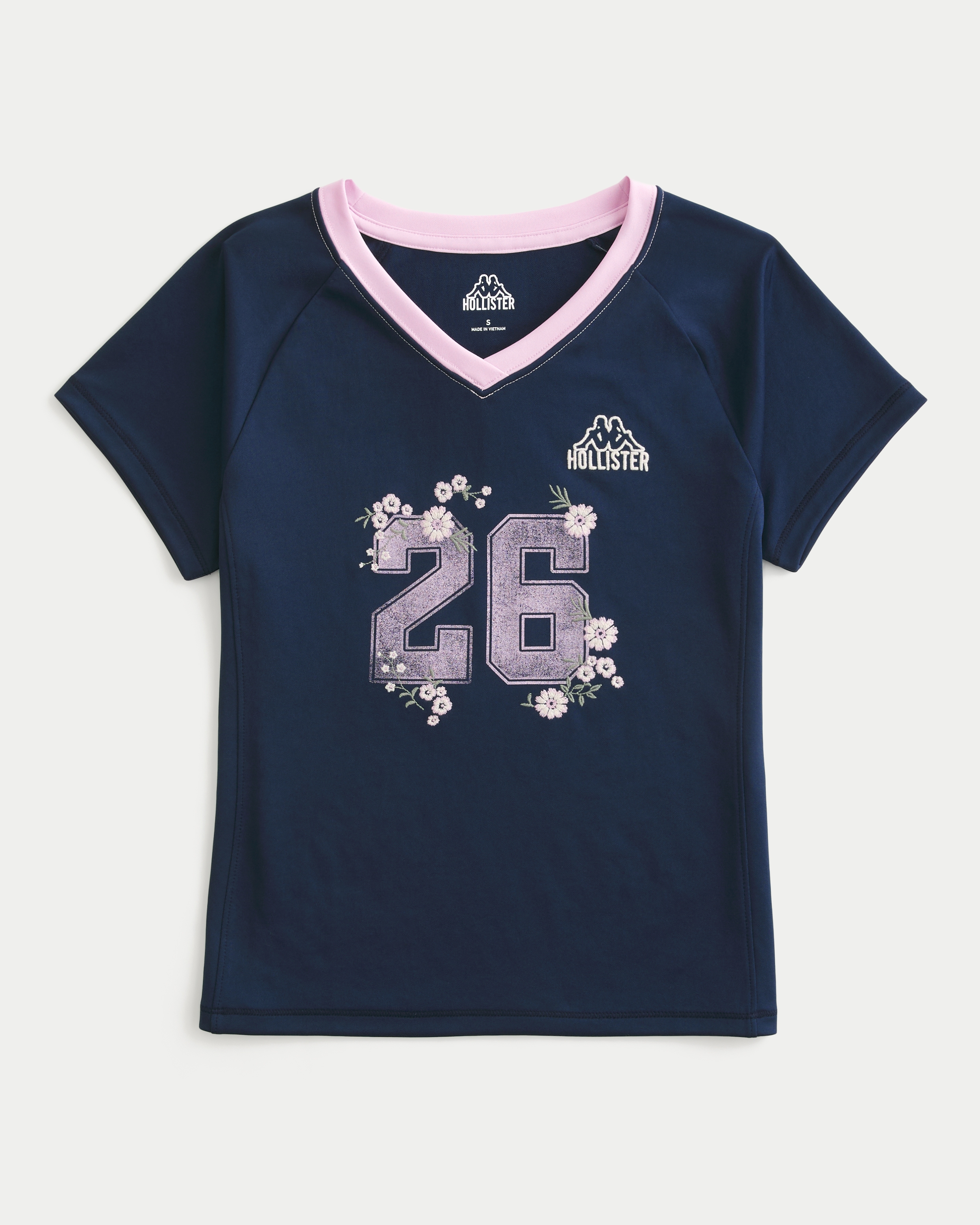 Женские футболки Hollister + Kappa Graphic Soccer Tee