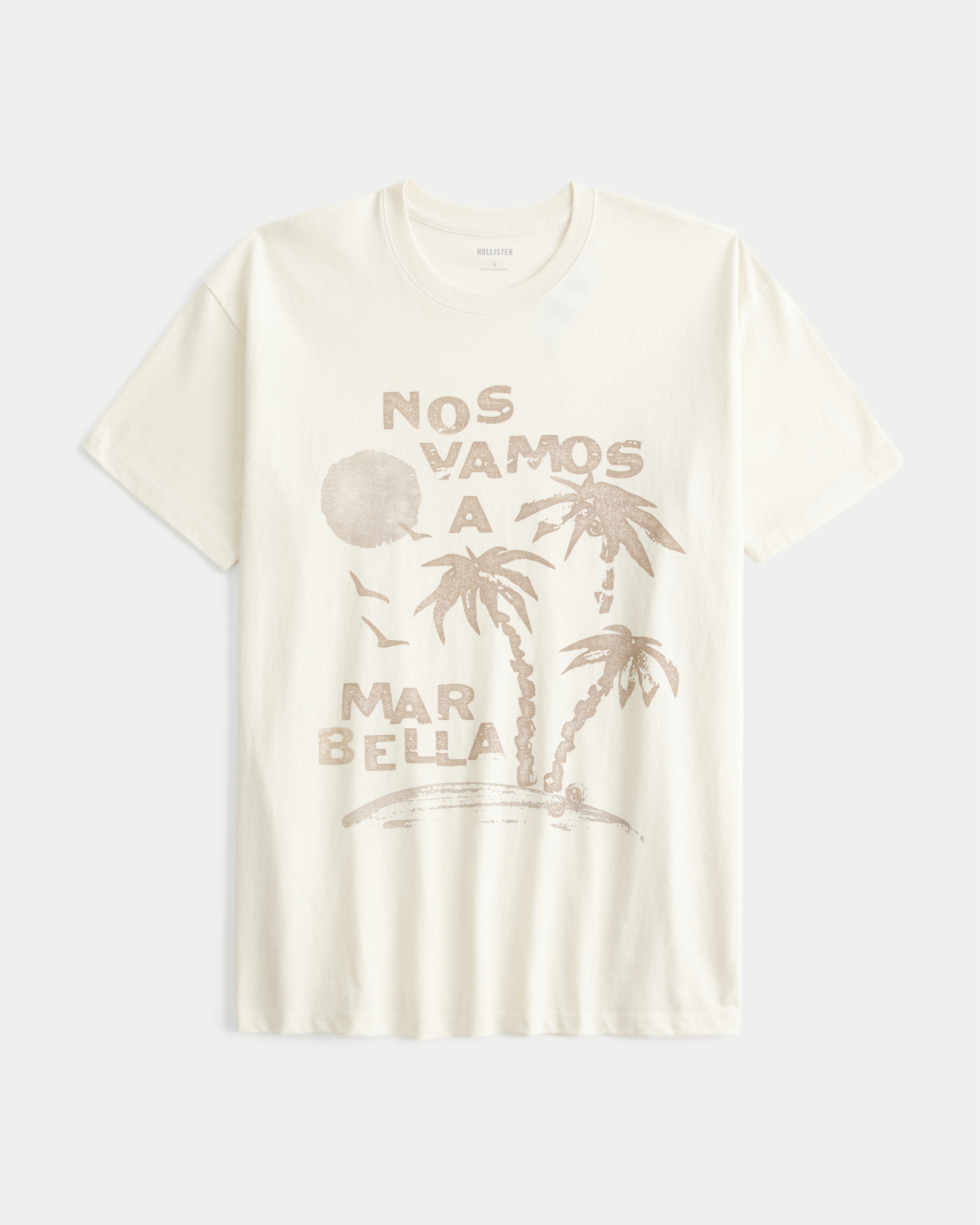 Женские футболки Hollister Oversized Mar Bella Graphic Tee