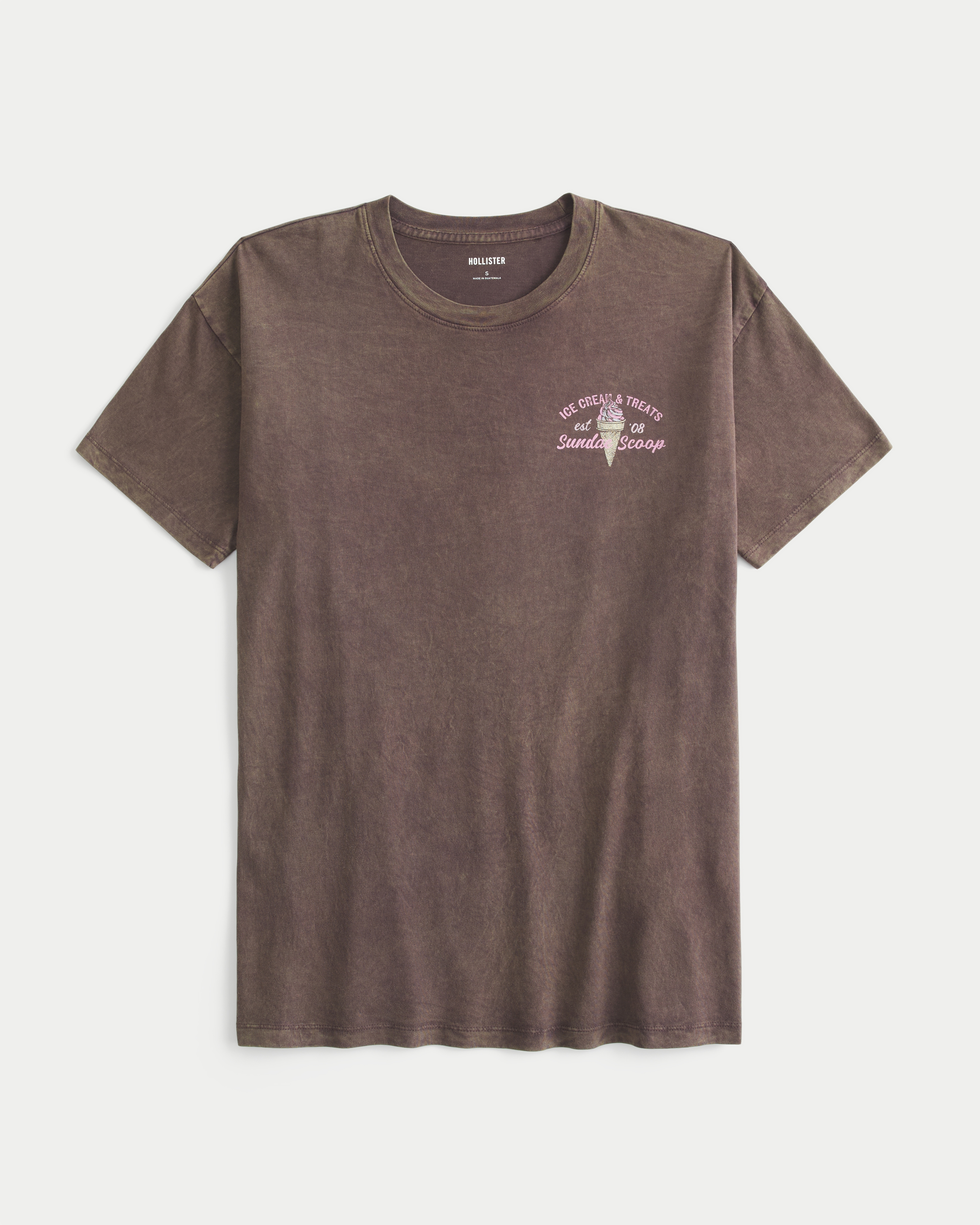 Женские футболки Hollister Oversized Meet Me Poolside Graphic Tee
