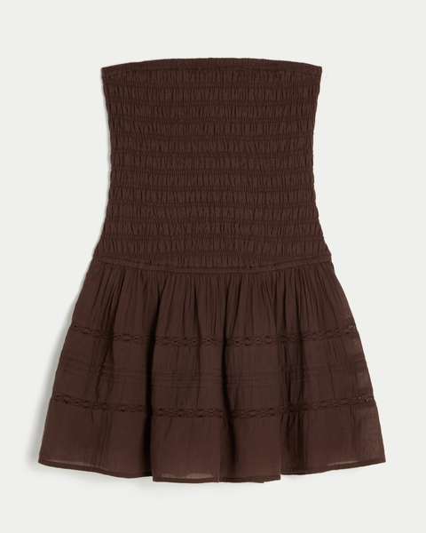 Женские платья Hollister Strapless Smocked Mini Dress