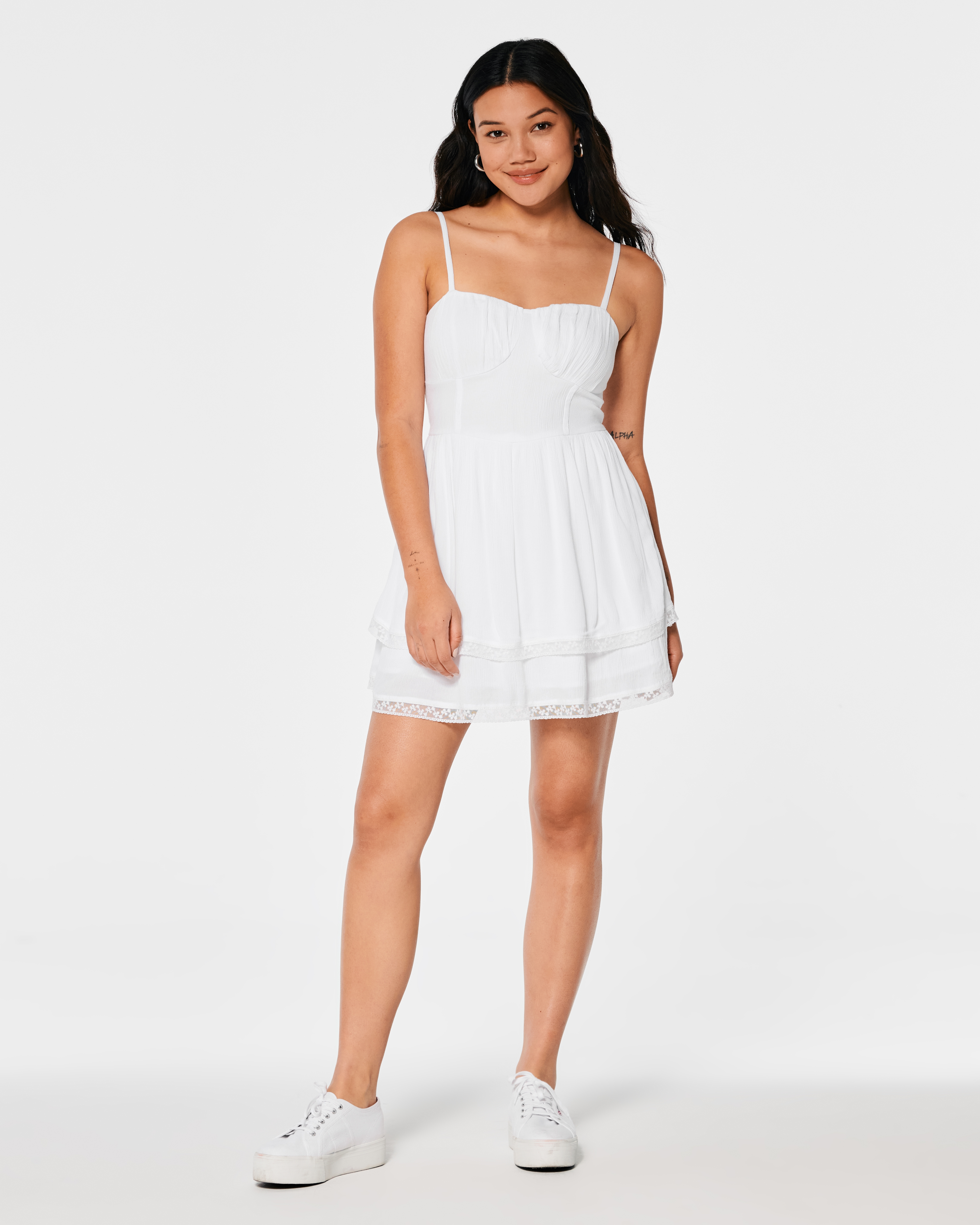 hollister white dress