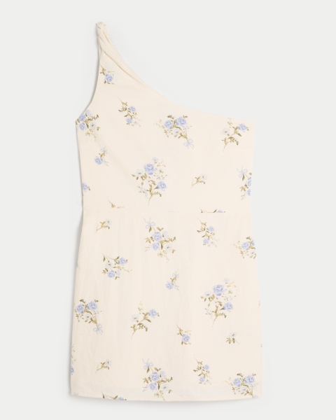 Женские платья Hollister Linen-Blend Asymmetrical Mini Dress