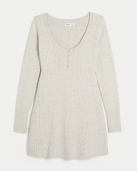 Женские платья Hollister Babydoll Sweater Mini Dress