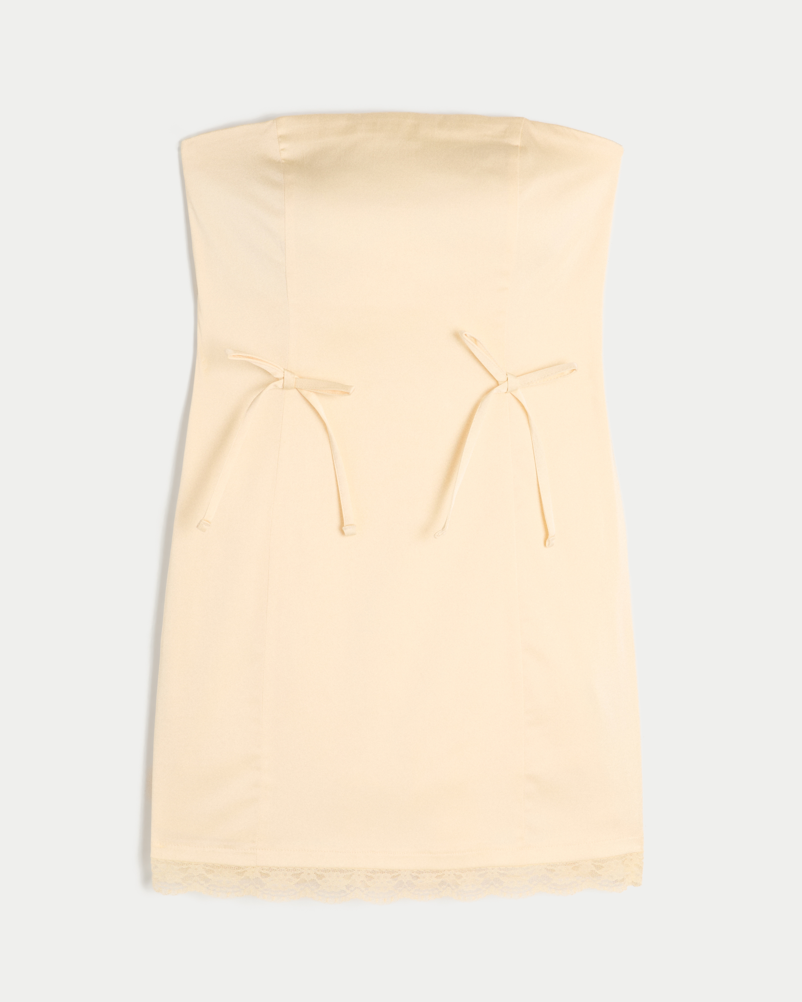 Женские платья Hollister Satin Strapless Bow Bodycon Dress