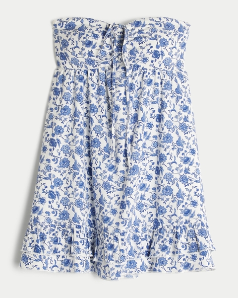 Женские платья Hollister Strapless Babydoll Mini Dress