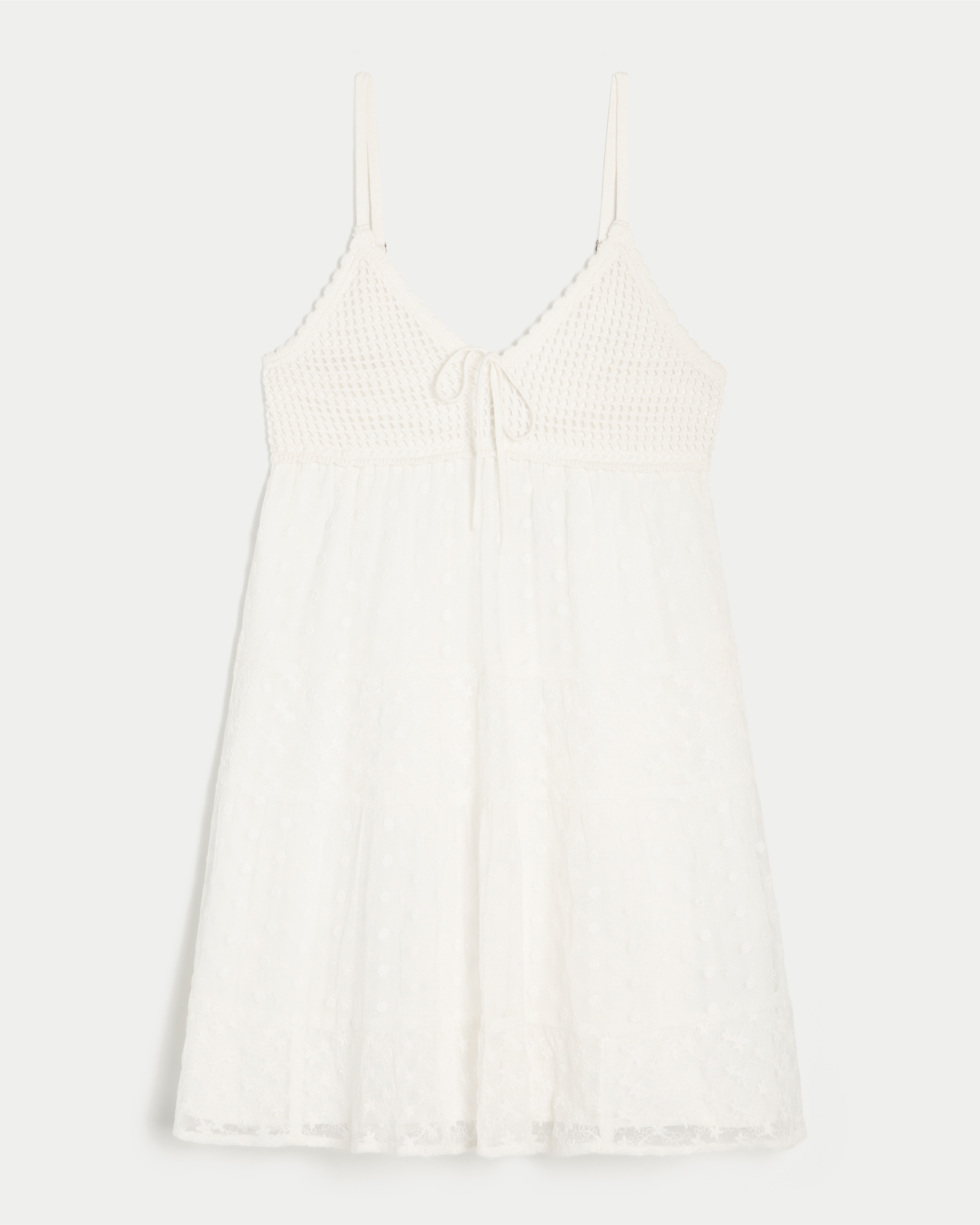 Женские платья Hollister Crochet-Style Babydoll Mini Dress