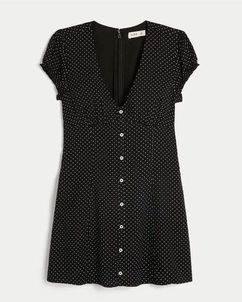 Женские платья Hollister Button Front Mini Dress