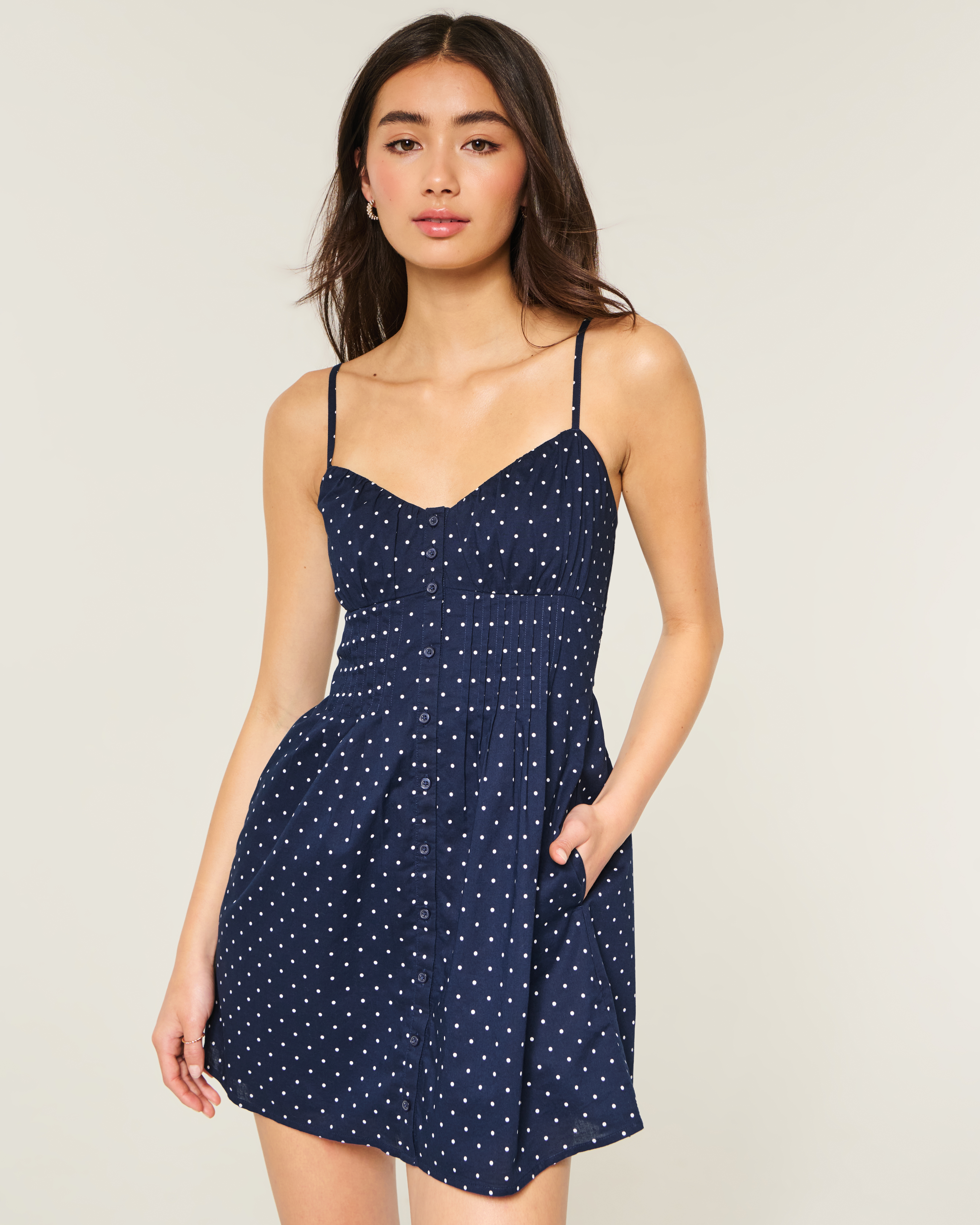 Женские платья Hollister Pintuck Mini Dress — фото 2