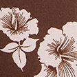 marron à fleurs