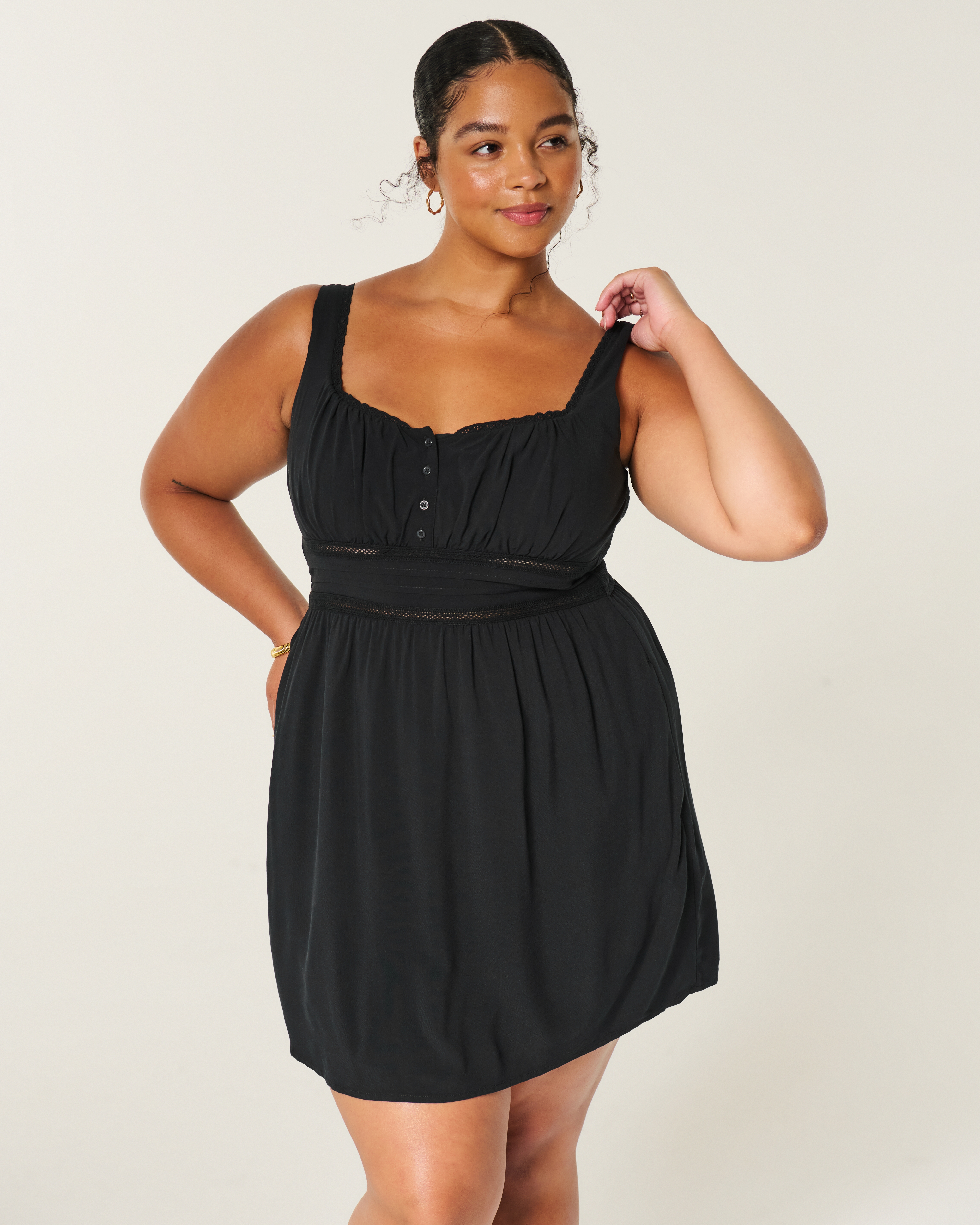 Женские платья Hollister Scoop-Neck Mini Dress — фото 2