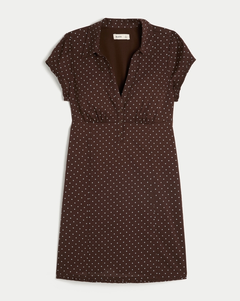 Женские платья Hollister Short-Sleeve Collared Shirt Dress
