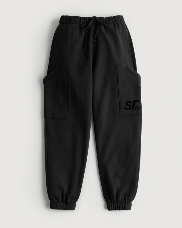 hollister high rise dad joggers