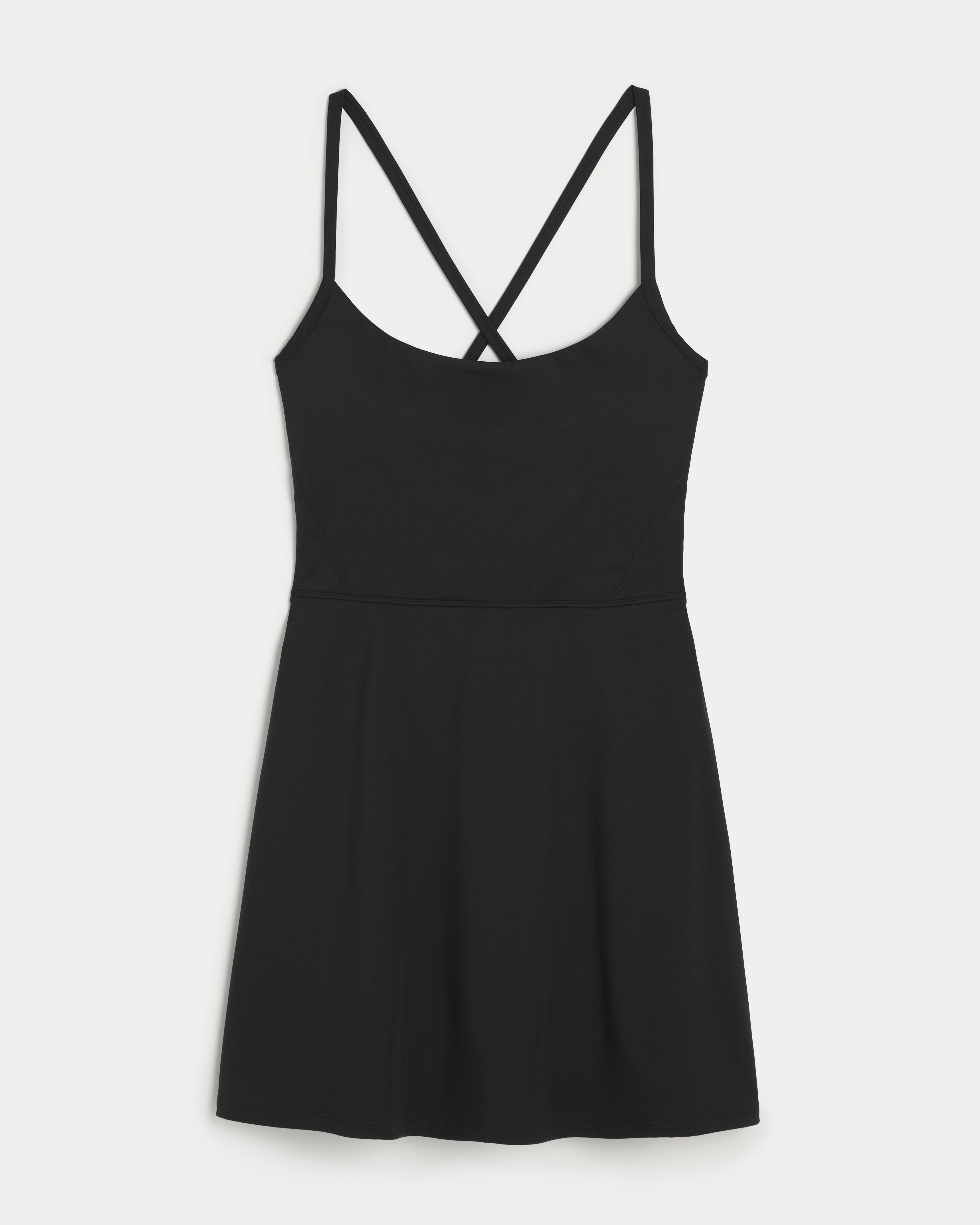 Женское платье Hollister Gilly Hicks Active Strappy Back A-Line, цвет: Чёрный — фото 1