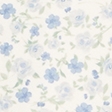 hellblau mit blumen