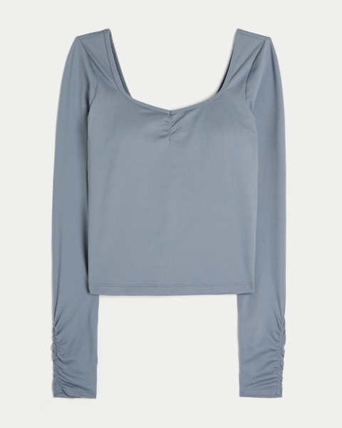 Женский топ Hollister Gilly Hicks Active Recharge со сборкой