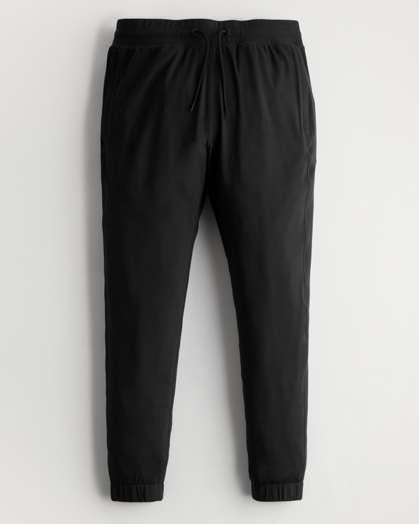 Hollister Logo Side Tape Track Pants In Black for Men