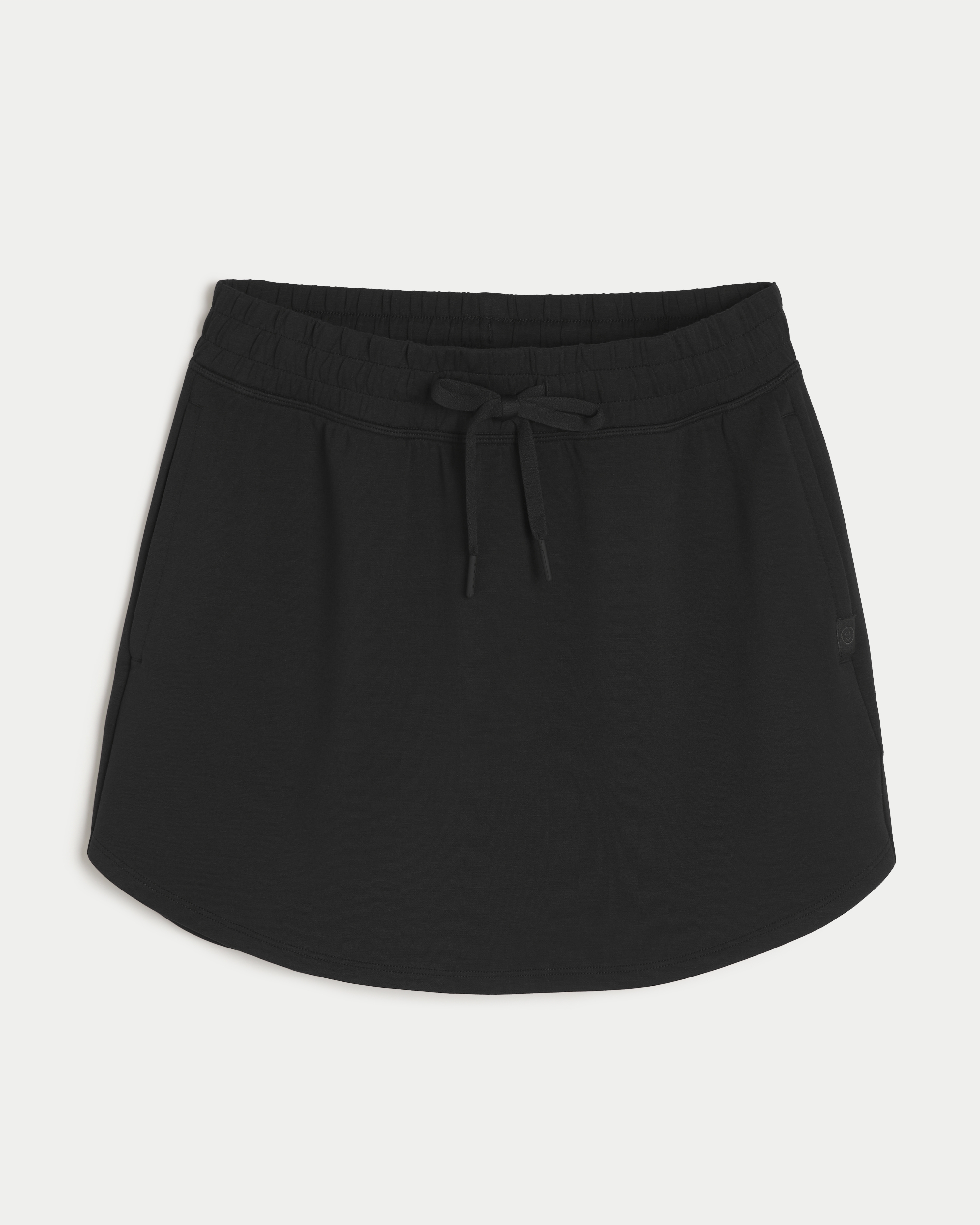 Женская юбка Hollister Gilly Hicks Active Cooldown, цвет: Чёрный — фото 1