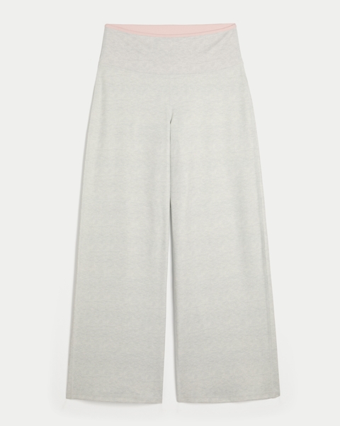 Женские широкие брюки Hollister Gilly Hicks Active Recharge с отворотом
