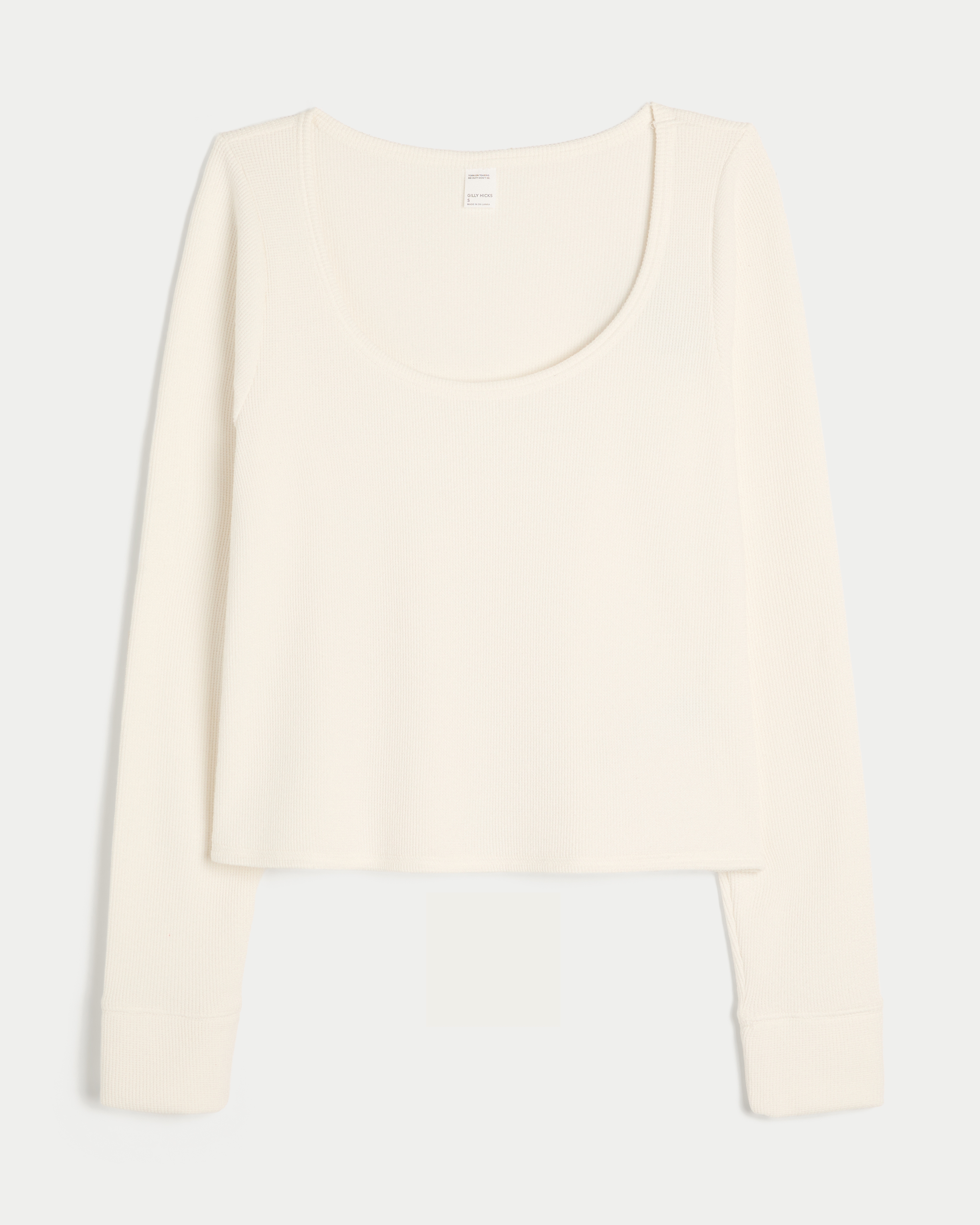 Женские топы Hollister Gilly Hicks Cozy Waffle Long Sleeve Scoop Top