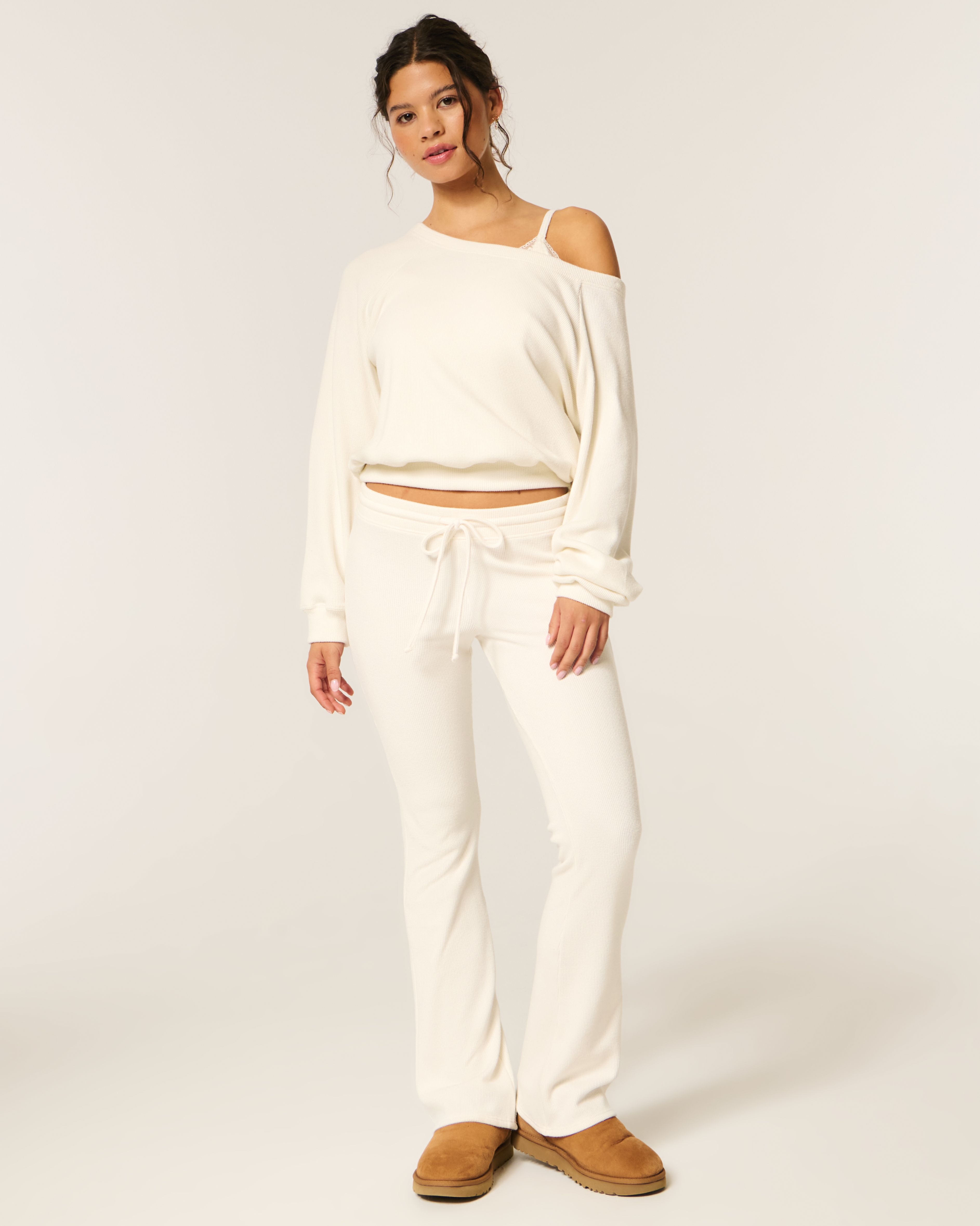Женские брюки Hollister Gilly Hicks Always Cozy Waffle Bootcut Pants — фото 2