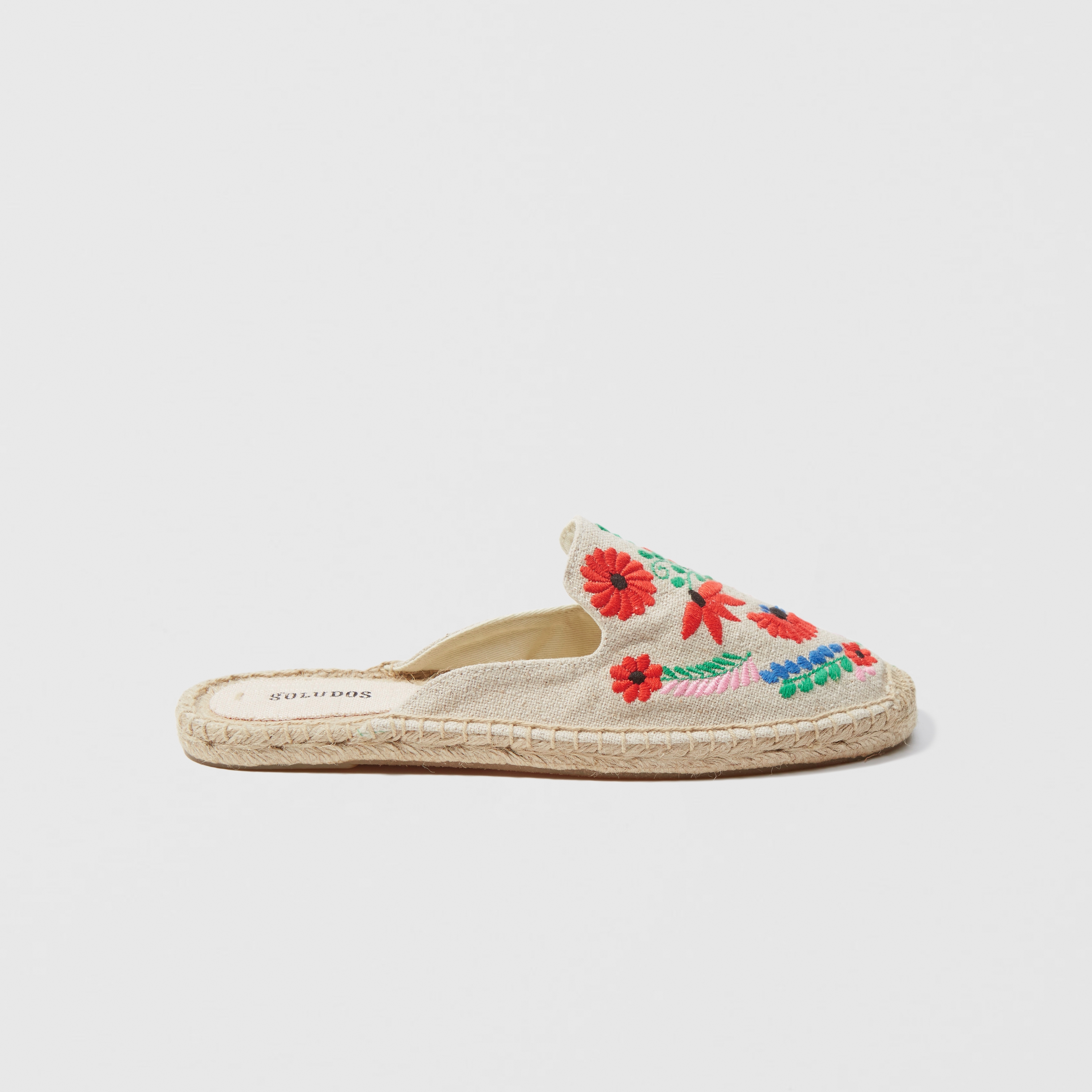 soludos embroidered mule