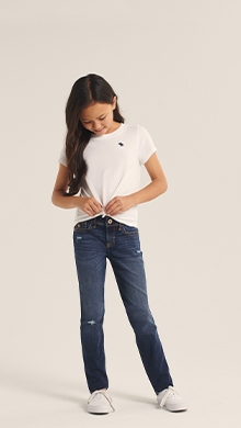 5 slim girl jeans