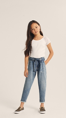 kids high waisted pants